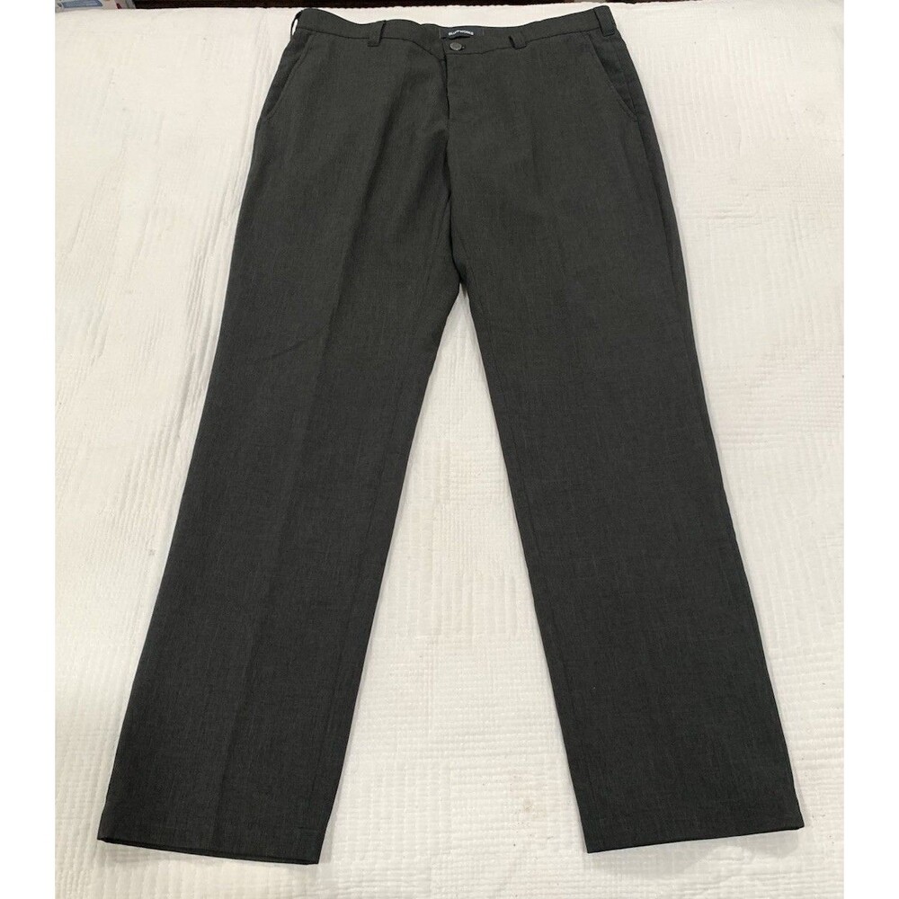 Bluffworks Pants Original Regular Fit Travel Chino Charcoal Grey Mens 37x34